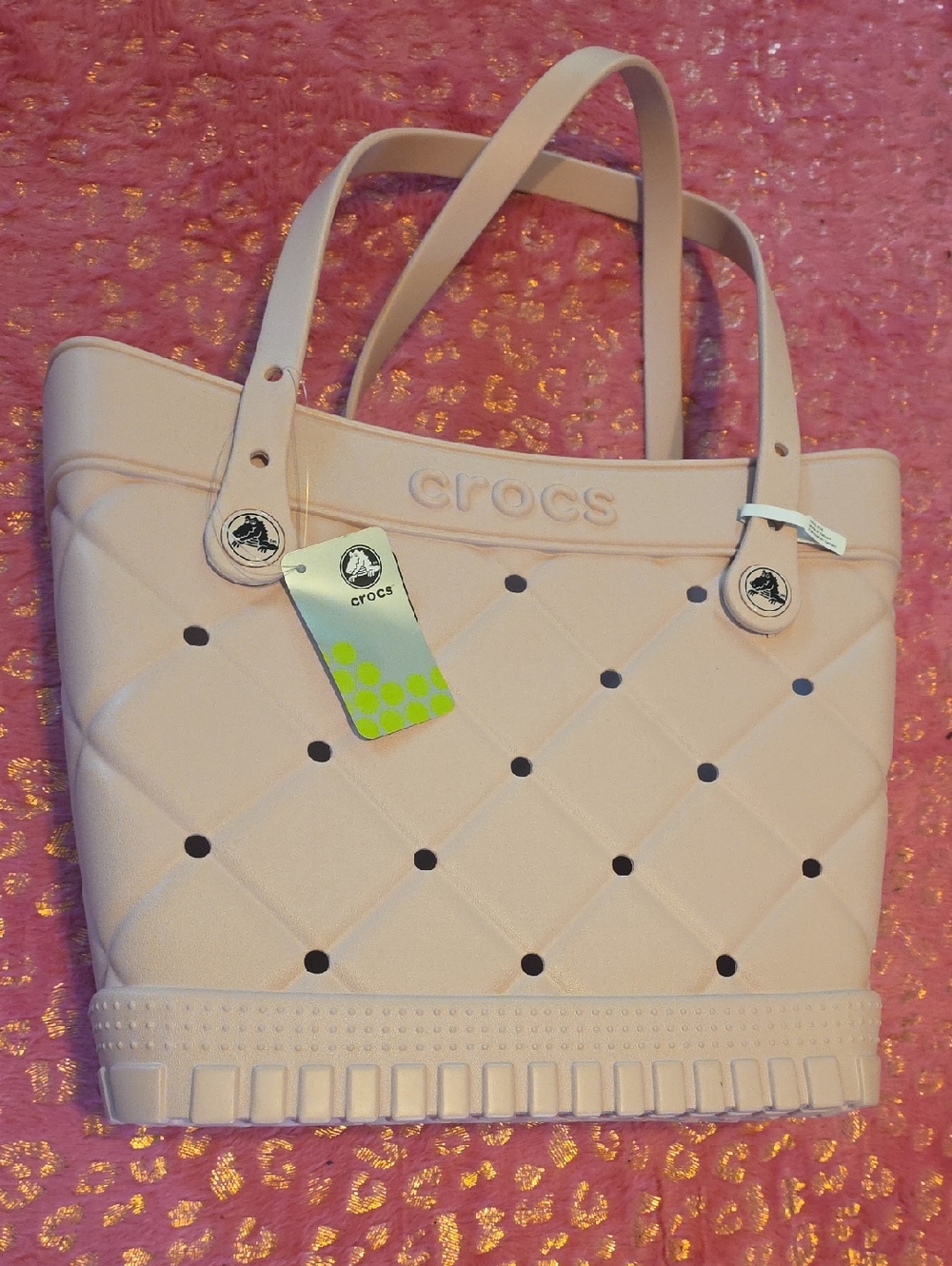 CROCS Tote in Pale Pink